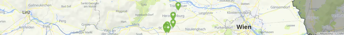 Kartenansicht für Apotheken-Notdienste in der Nähe von Herzogenburg (Sankt Pölten (Land), Niederösterreich)